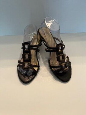 Liz Clairborn Leather slide sandals